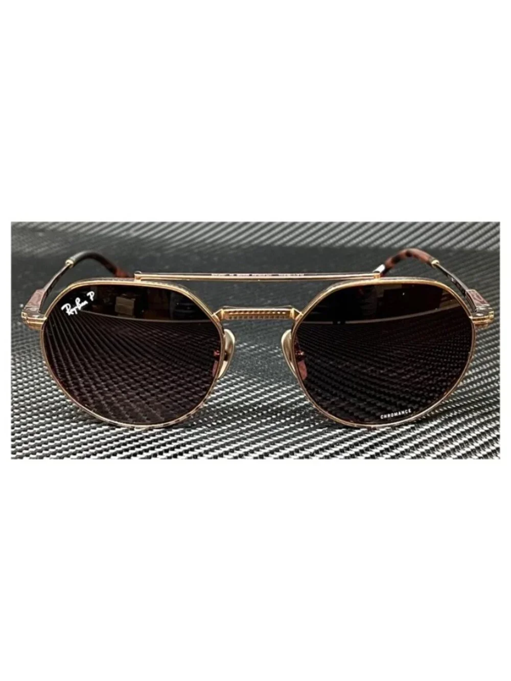 New Ray-Ban Men Rose Gold Sunglasses 51-20-140
